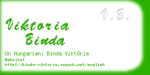 viktoria binda business card